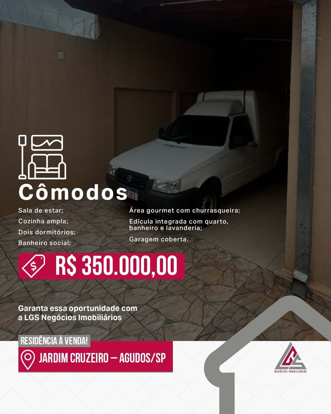 Residência à venda no Jardim Cruzeiro!