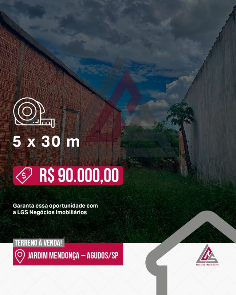Terreno 150m² – Jardim Mendonça