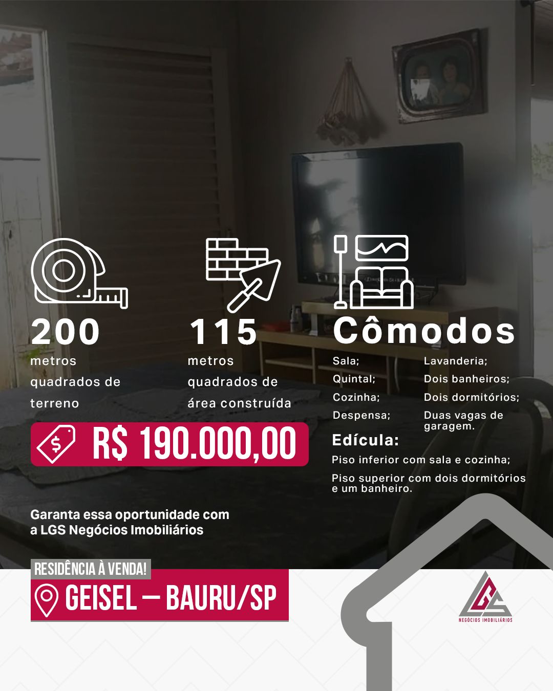 Casa à venda com excelente localização em Bauru